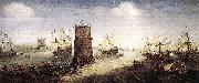 WIERINGEN, Cornelis Claesz van Capturing Damietta oil on canvas